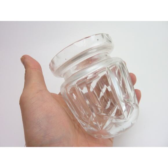 Vintage Condiment Jar Lid Clear Sugar Eclectic Kitchen Kitsch Eccentric - Picture 4 of 5